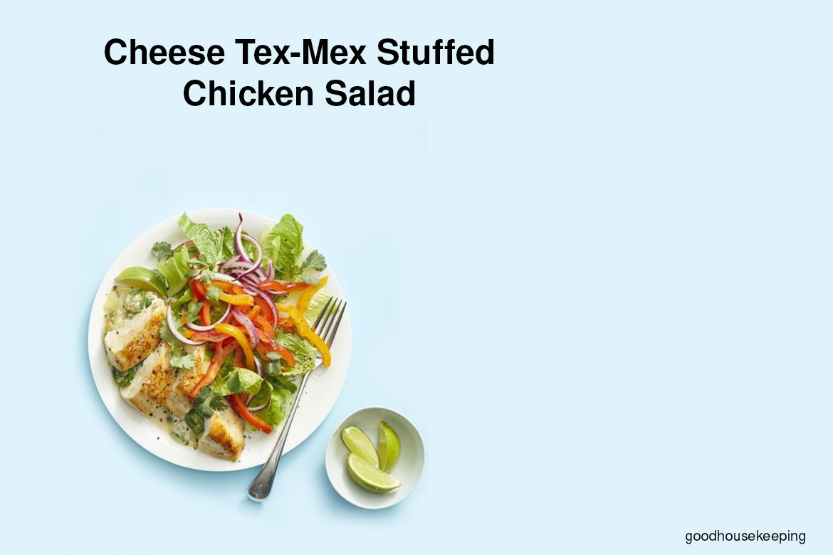 Cheesy Tex Mex Stuffed Chicken Salad