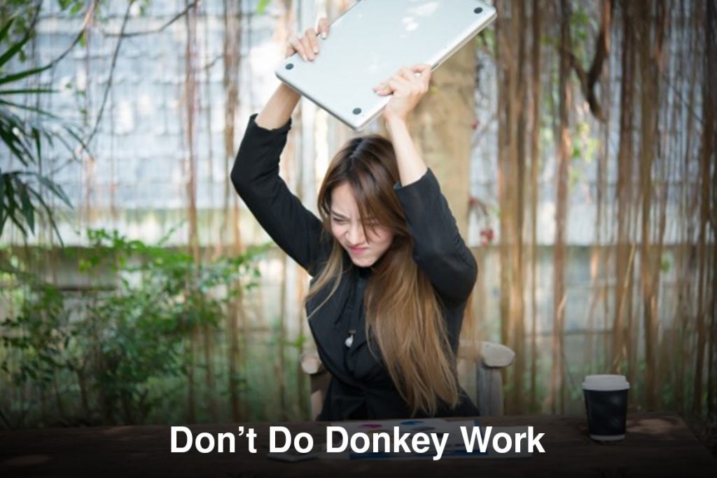 dont do donkey work