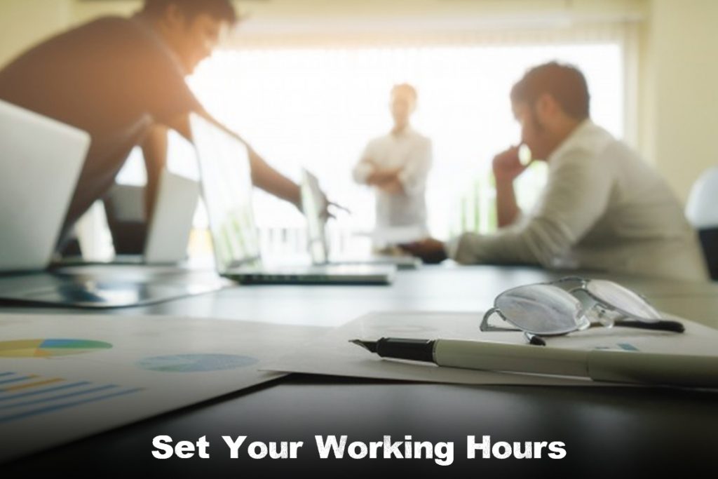 set your working hours