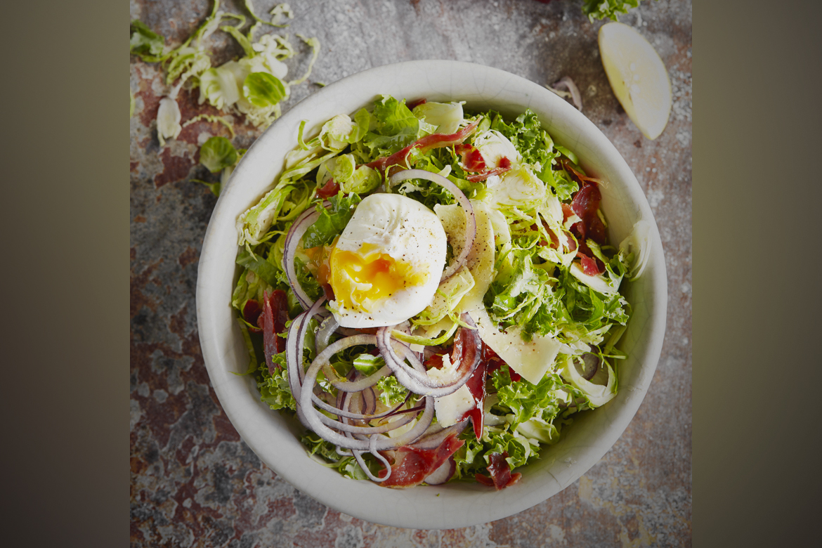 egg with salad recipes