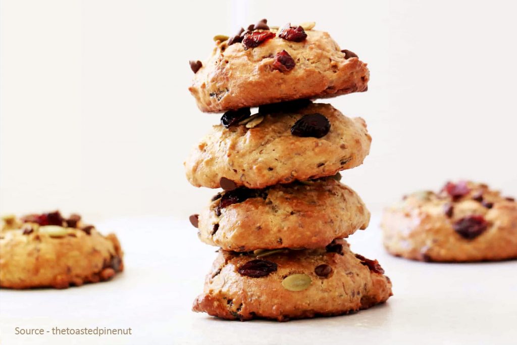 Peanut Butter Banana Trail Cookies