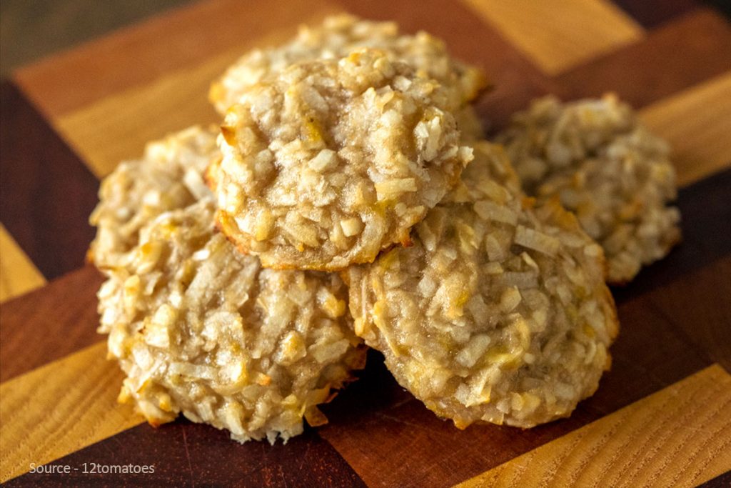 Crispy And Yummy Coconut Banana Cookies