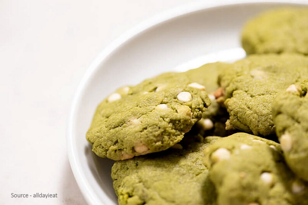 Healthy And Layered Green Tea Cookies