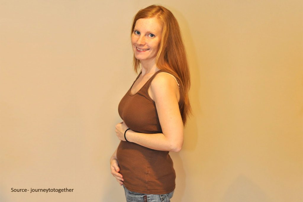 8 week pregnant belly and baby development