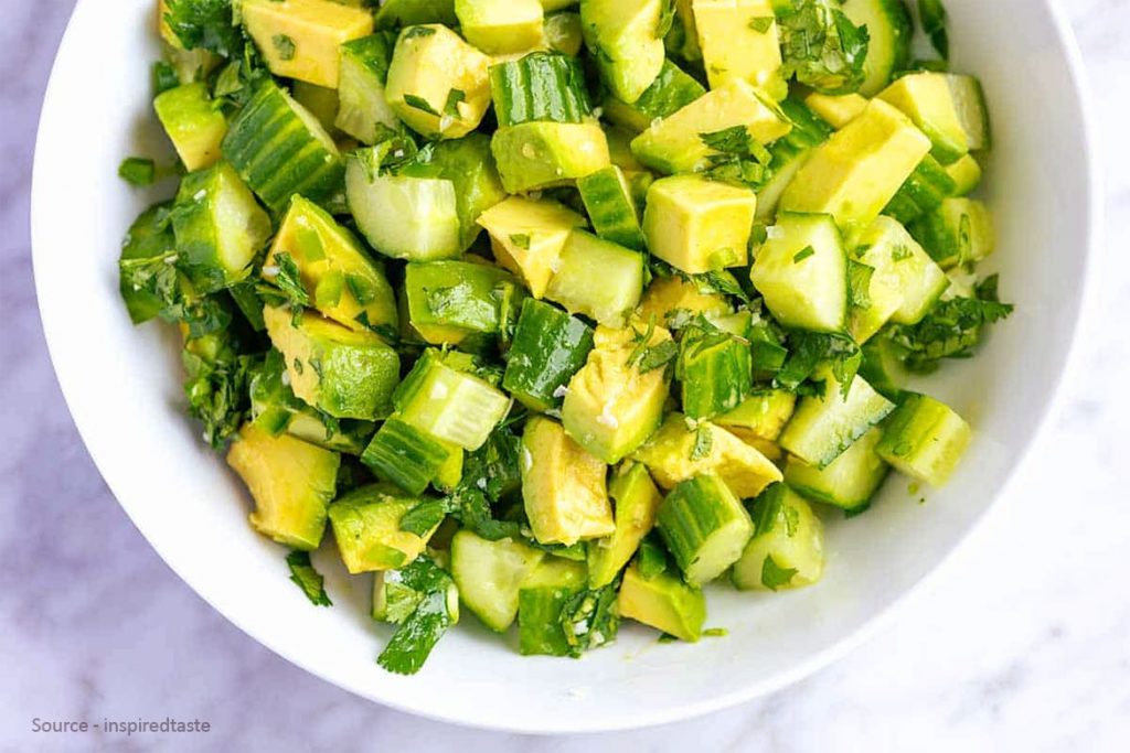 Plain And Easy Avocado Salad