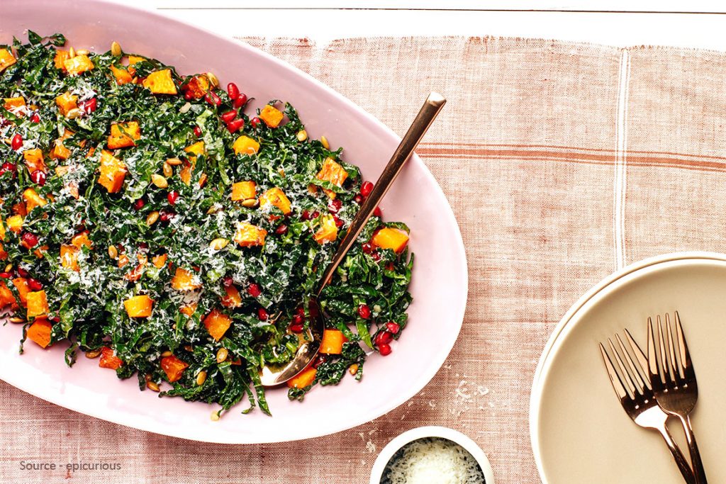 Exclusive Kale And Squash Salad