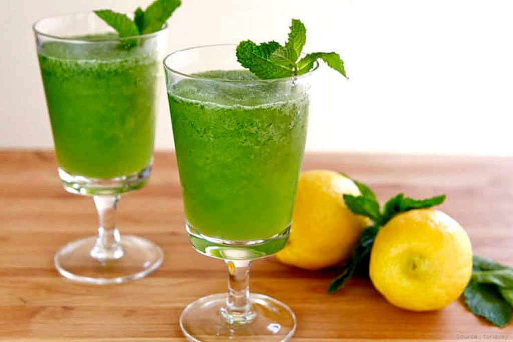 mint lemon drink