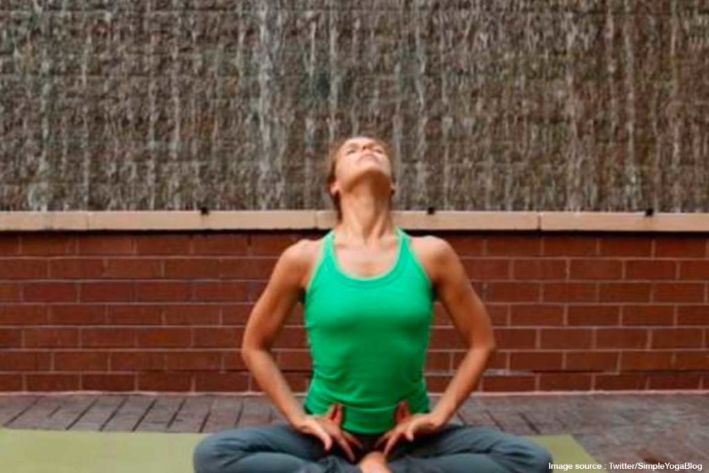 Surya Namaskar pose for Mentruating Women